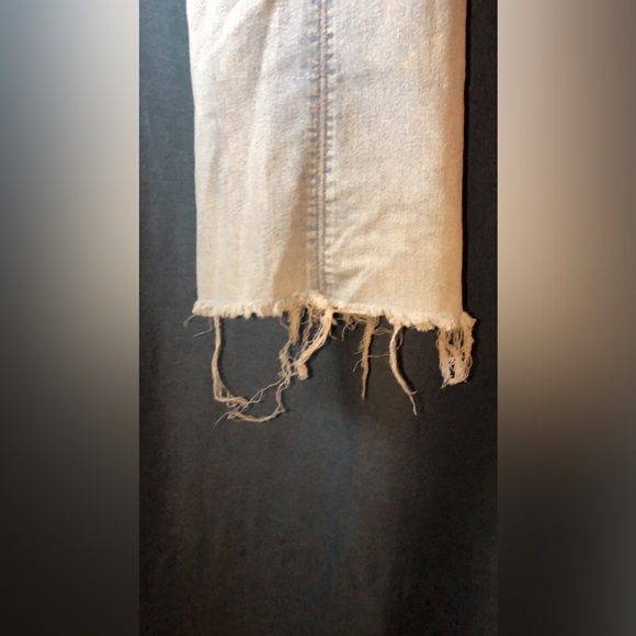 Target Wild Fable Womens Overalls Cut Off Dress Skirt Size XSmall Denim - Picture 16 of 17